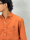 Full Sleeve Plain Shirt (ORANGE)