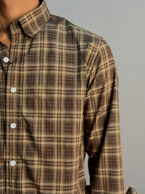 IMP Brown & Beige Check Shirt