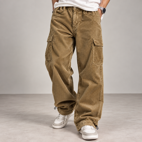 Brown Corduroy Baggy