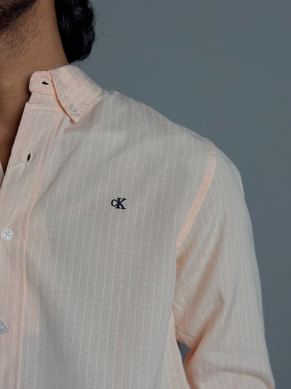 Light Peach Stripe Shirt