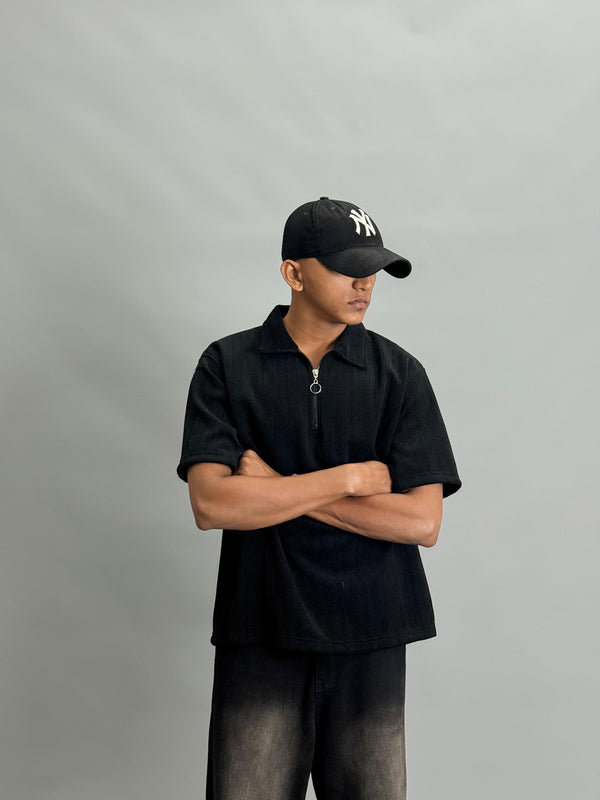 Premium Collar Zipper T-shirt