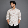 Light Floral Full-Sleeve Shirt