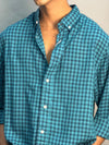 Checks Shirt [Light and Dark Blue]