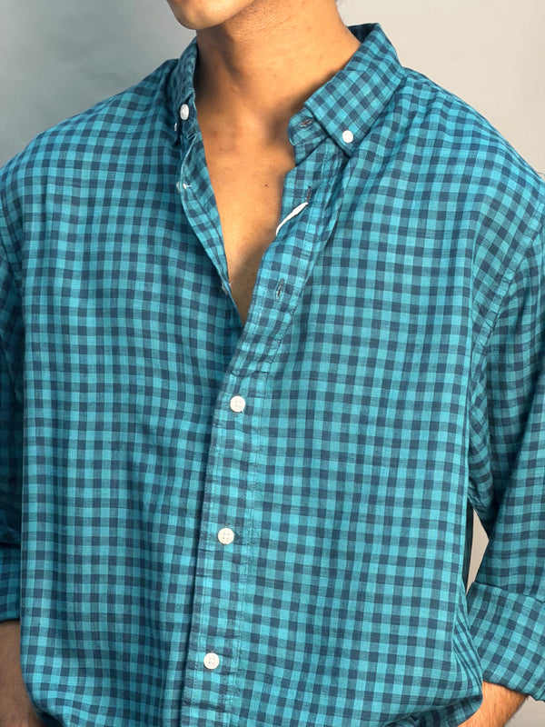 Checks Shirt [Light and Dark Blue]