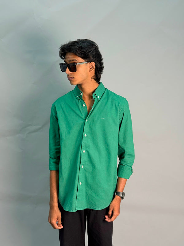 PREMIUM LINEN SHIRT [GREEN]