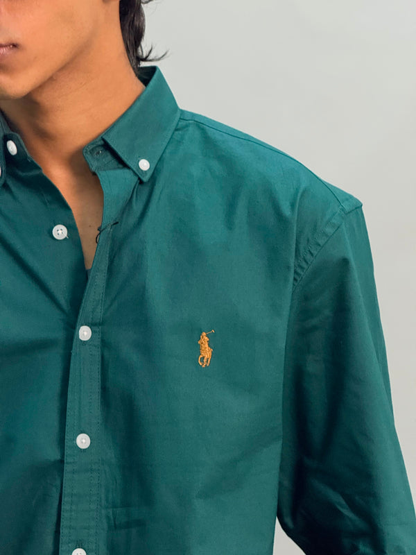 PREMIUM OXFORD PLAIN SHIRT [GREEN]
