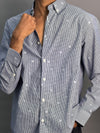 Black Microchecks With Stars Shirt