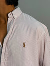 PREMIUM STRIPES SHIRT [MAROON]