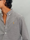 MICRO CHECKS SHIRTS [COFFEE BROWN]