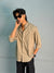 Premium Poly Lycra Shirt [DARK SAND BEIGE]