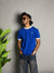 Ringer Half Sleeve T-Shirt [BLUE]