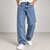 Medium Blue Cloud Wash Mom Fit Jeans