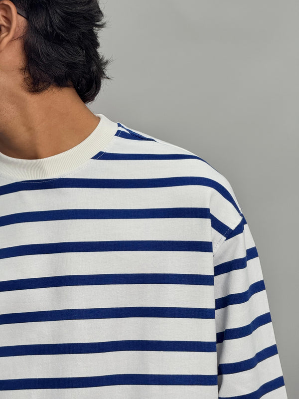 Full sleeve Stripes T-Shirt [BLUE]