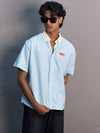 Light blue & white striped shirt