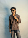 Brown Micro Checks Shirt