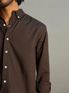 Brown Micro Checks Shirt