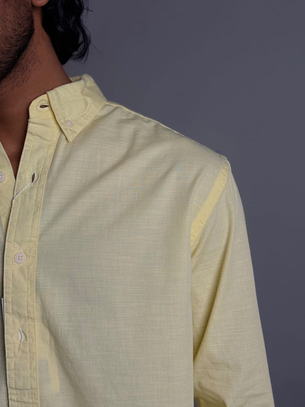 Light Yellow Plain Shirt