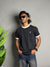 Ringer Half Sleeve T-Shirt [BLACK]