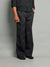 Black Wide Leg Baggy Gurkha Pants