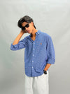 MICRO CHECKS SHIRT [BLUE]