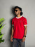 Ringer Half Sleeve T-Shirt [RED]