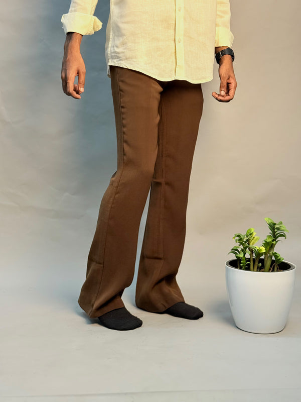 ARMANI BOOTCUT PANTS [BROWN]