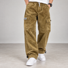 Tan Corduroy Cargo Pants