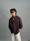 PLAIN SHIRT [POLY LYCRA,GRAPE]