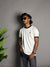 Ringer Half Sleeve T-Shirt [WHITE]