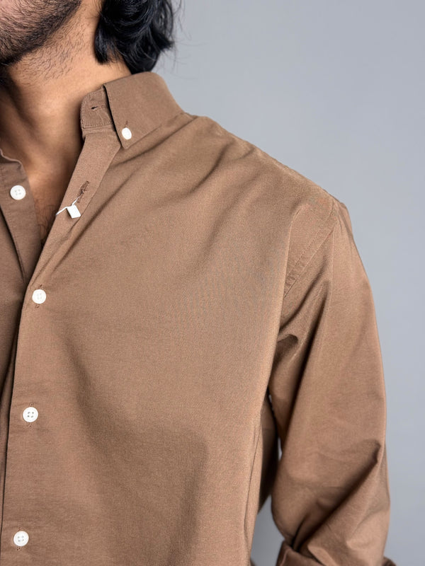 Light Brown Plain Shirt