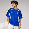 Royal Blue White Training Graphic Five-Sleeve T-Shirt (Brazil)
