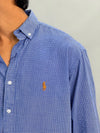 MICRO CHECKS SHIRT [BLUE]