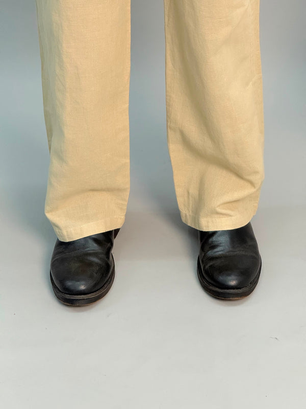 Linen Pants [Sand Beige]