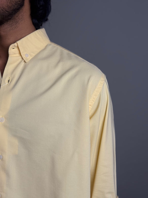 Light Yellow Plain Shirt