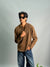 Chocolate Brown Henley Full-Sleeve T-Shirt