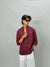 Maroon Full Sleeve Plain Shirt