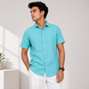Mint Blue Five-Sleeve Shirt