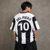 Black White Striped Five-Sleeve Jersey