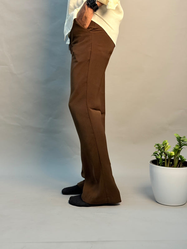 ARMANI BOOTCUT PANTS [BROWN]