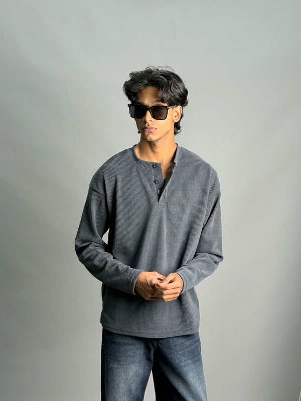 Premium Henley Full Sleeve T-Shirt