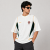 White-Green Training Graphic Five-Sleeve T-Shirt (Portugal)