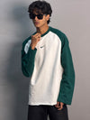 White & Green Full Sleeve Tshirt