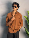 White & Brown Lines Shirt