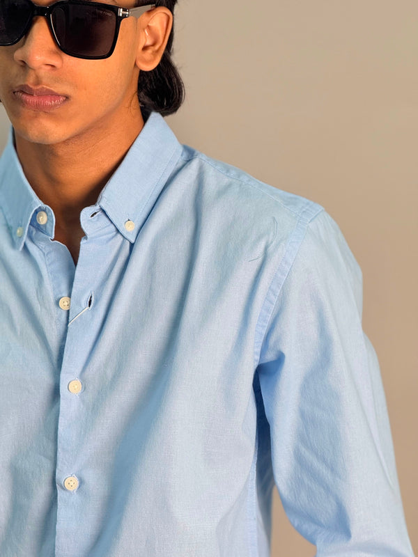 PREMIUM LINEN SHIRT [BLUE]