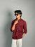 PLAIN SHIRT [POLY LYCRA,MAROON]