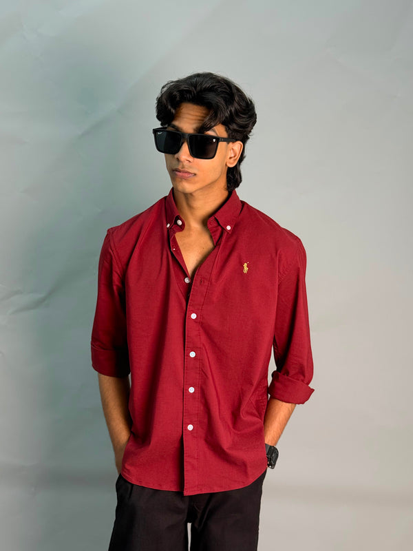 Premium Poly Lycra Shirt [RED]