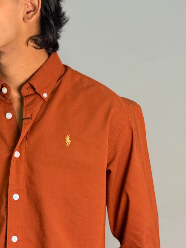 Premium Poly Lycra Shirt [DARK ORANGE]