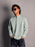 Full Sleeve Henley Tshirt - Sage Green