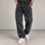 Dark Acid-Wash Mom Fit Jeans