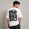 White Graphic Five-Sleeve T-Shirt